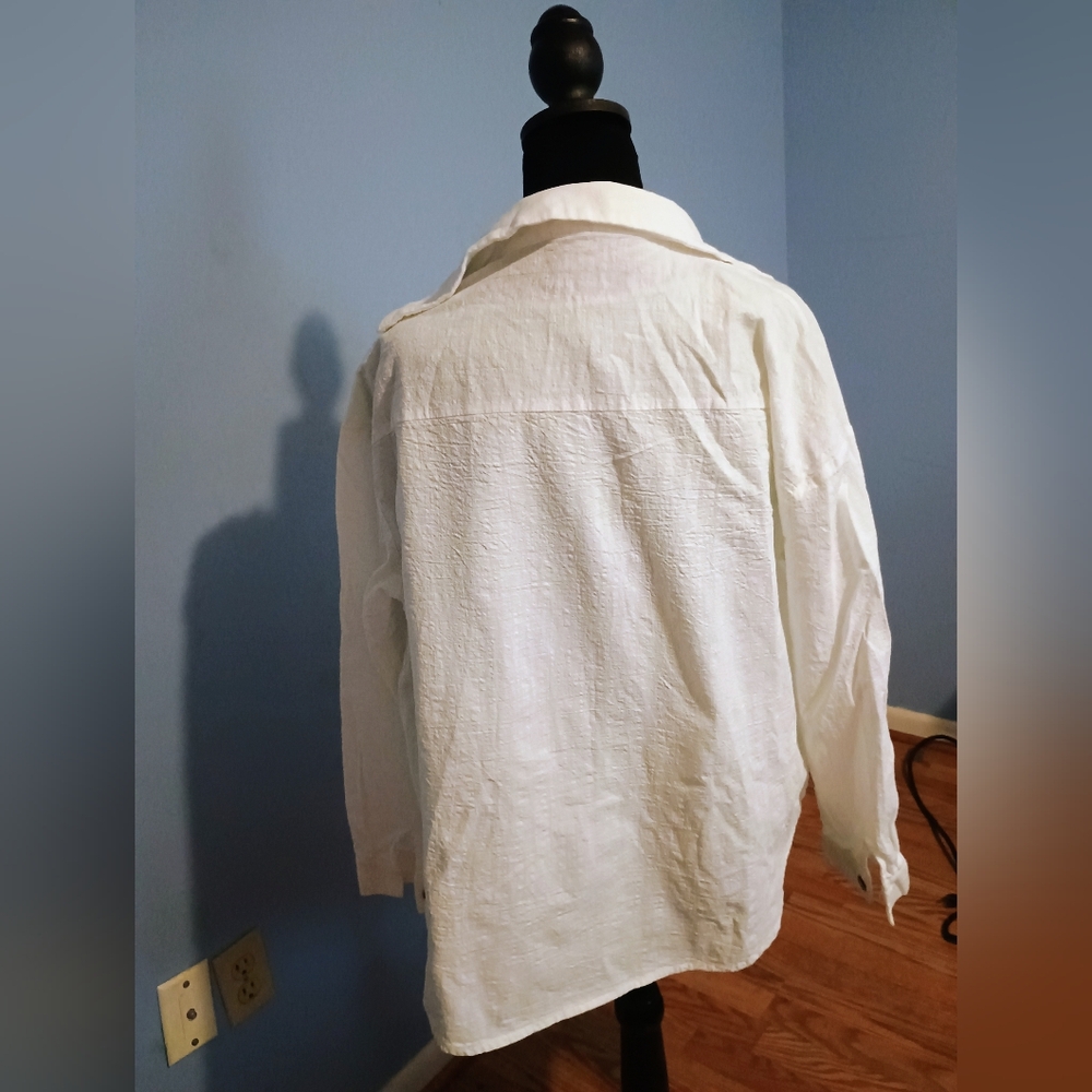 💙🤍 NWOT Womens Set 3 Tops Large Casual Spring Summer Casual Comfy - Picture 5 of 5